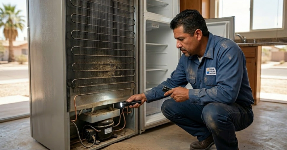 Professional refrigerator repair Yuma Arizona.